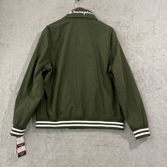 NEW Champion Men's L Rain Windbreaker Jacket Mesh Lining Full-Zip Outerwear - Picture 3 of 12